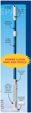 HAND-HELD SPEEDY VAC FOR POOL OR SPA