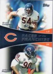2011 Topps Faces of the Franchise #UP Brian Urlacher / Julius Peppers - Chicago Bears (Football Cards)
