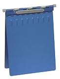 Omnimed Chart Holder with 3-Spring Clamp (201101-BL) - Anodized Aluminum - Blue