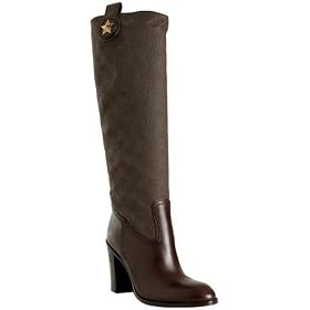 Gucci brown GG canvas 'Major' tall boots by Gucci