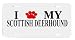 Scottish Deerhound Paw Love My Dog Vanity Auto License Plate