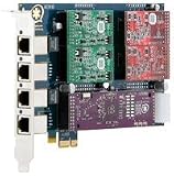 Digium AEX410P Base Card PCI-Express x1 Supports up to 4 Single FXO/FXS Ports