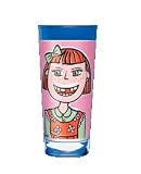 Milk Glass, Milch, Girl Moustache, Designer Color Enamel Milk Glass in a Milk Carton Gift Box