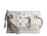 Coach Limited Edition Audrey Seahorse Resort Large Wristlet Bag Wallet 45537 Natural
