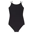 Girls' Double Crisscross Camisole Leotard - Black