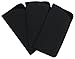 3 Pack Faux Leather Eyeglass Slip Cases In Navy Gray Black Burgundy Hunter Green