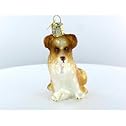 Old World Christmas Shepherd Puppy Glass Ornament