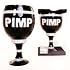 Licensed Royale Pimp Cup Stein Black Glass G/S "PIMP"