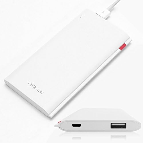 YIFONLUN Power Bank Portable Charger 6000mAh External Battery Pocket Size for iPhone iPad Samsung HTC Smartphone and Tablets