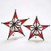 Mirrored Star Tealight Holder - Christmas Red (Battery Operated Flickering Tealight Included) SET OF TWO!