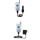 Essential Kit for the Samsung SCH-A565 - includes Car and Wall Charger with Rapid Charge Technology - Gomadic Brand w/ TipExchange Technology