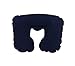Inflatable Travel Pillow - Neck Rest With Back Support - Perfect For Sleep In Air plane, Aeroplane and Car - Comes In Grey or Navy Blue - Orthopedic Pillow For Small Women and Children Sleepers - No Neck Cramps or Pains -Satisfaction Guaranteed.