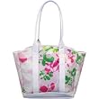 Fleurville Beach Bag - White Pink Ogo