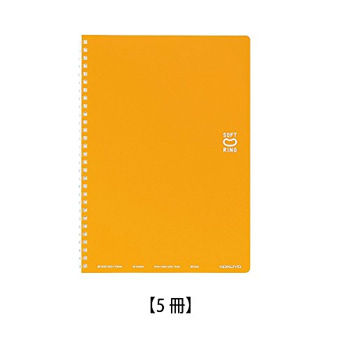 コクヨ ソフトリング ノート ドット入り罫線 セミB5 オレンジ ス-SV301BT-YR【5冊】 コクヨ ソフトリング ノート ドット入り罫線 セミB5 オレンジ ス-SV301BT-YR【5冊】