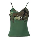 Women's 2-Tone Tank Top W/Buckle - Woodland