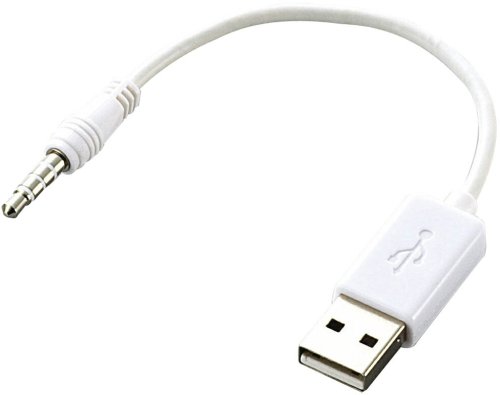�G���R�� 2nd iPod shuffle�pUSB�P�[�u�� 0.1m(�z���C�g) IPC-USBS01WH