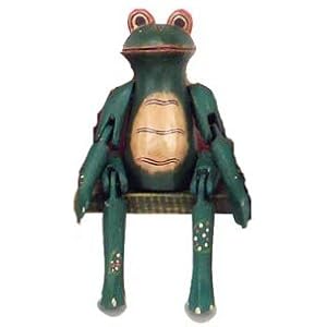 All Natural Handmade, Handpainted Frog Puppet