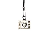 Crystal Cell Phone Charm Oakland Raiders
