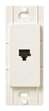Lutron SC-PJ-BI Satin Colors Phone Jack, Biscuit