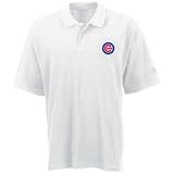 Men`s Chicago Cubs Classic White Polo by Antigua