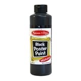 Black Poster Paint Bottle