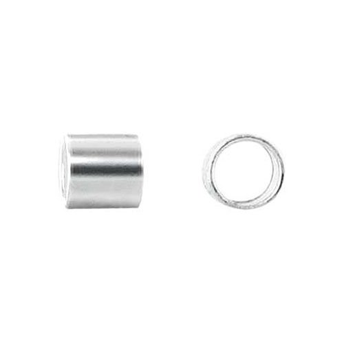 Sterling Silver 3 x 3mm Crimp Tube Beads (24)