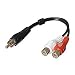 Rca Male To Rca Female Y Cable, 6in