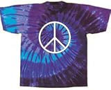 PEACE TWILIGHT Tie Dye Adult T-shirt