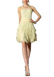 A-line Cocktail Sleeveless Spaghetti Strap Sweetheart Chiffon/Polyester Beaded Mesh Pleated Homecoming Dress/Pageant Dress/Prom Dress/Party Dress/Wedding Dress 