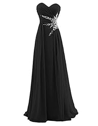 Sexy Chiffon Cocktail Sweetheart Beaded Evening Dress/Bridesmaid Dress/Prom Dress/Wedding Party Dress 