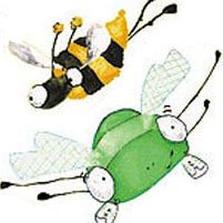 Bugs - 30 Peel and Stick Accents - Ladybugs - Bees Wall Stickers