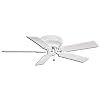 Casablanca 72U11D Four Seasons III Snow White Flush Mount 42" Ceiling Fan
