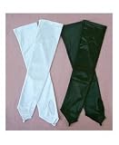 Shiny Satin Stretch Spandex 14-Button Fingerless Sleeve Bridal Wedding Formal Prom Gloves