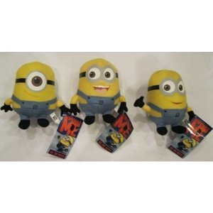 the toy the movie:Despicable Me The Movie Minions 6 Inch Plush Doll Toy Set Dave Jorge Stewart Stuart