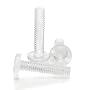 Polycarbonate Machine Screw, Binding Head, Slotted Drive, #6-32, 5/16" Length (Pack of 25)