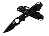 Tools & Hardware : H&K Ally Knife 14440SB, Stainless Steel Handle, Glass Breaker, ComboEdge