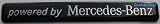 Mercedes Benz Nameplate Powered By Mercedes-Benz Decal Emblem