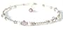 Damali - Purple Crown (Sahasrara) Chakra Anklet for inner wisdom, meditation, motivation, spirituality, unity