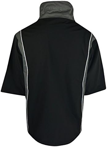 New Galway Bay Golf- Ladies All Weather 3/4 Sleeve Golf Jacket Black/Gray Medium