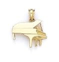 14k Grand Piano Pendant