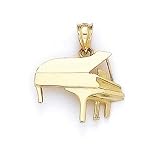 Buy 14k Grand Piano Pendant by JewelryWeb