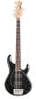 Ernie Ball Music Man Stingray 5 String Bass, Black, Double Humbucker, Rosewood Board