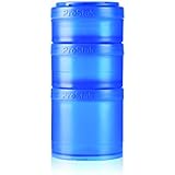 BlenderBottle ProStak Twist n' Lock Storage Jars Expansion 3-Pak with Pill Tray