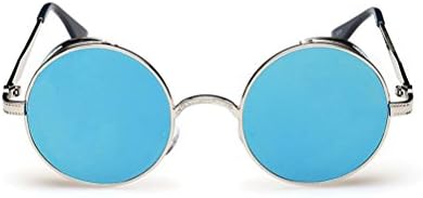 Large European and American street shooting round frame sunglasses female fashion personality retro sunglasses repair face sunglasses