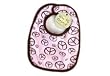 Babe Ease Wee BE Organic Bib with Peace Signs, Pink, 3-12 Months