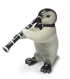 PENGUIN Plays CLARINET New Figurine MINIATURE NORTHERN ROSE Porcelain MB026