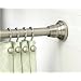 Zenith S-37661NNSB Finial Style Tension Mounted Shower Rod in Brushed Nickel