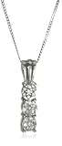 9ct White Gold AMP337654 Ladies 0.15ct Diamond Pendant & 18 Chain