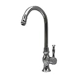 〔INK-0303057G〕　シングルレバーハンドル　混合水栓　シルバー（銀）