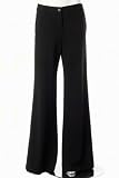 Theory Women's Black Lonan K Craze Stretch Flat Front Career Dress Pants, 12
